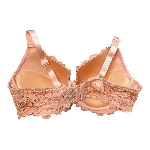 Honeydew Intimates Peach Lace Push Up Bra 42D - Picture 3 of 6